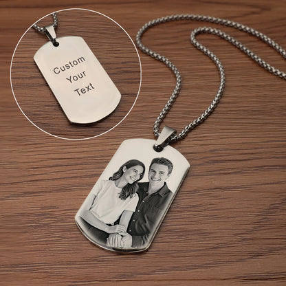 Personalized Pendant – Your Photo, Your Engraving • A Unique and Meaningful Gift