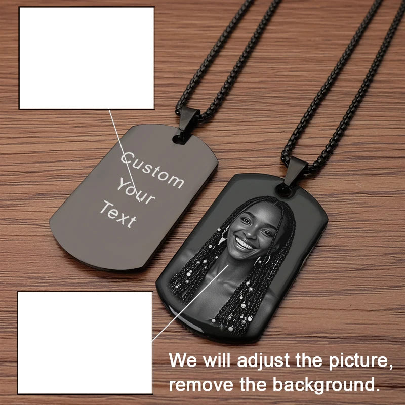 Personalized Pendant – Your Photo, Your Engraving • A Unique and Meaningful Gift