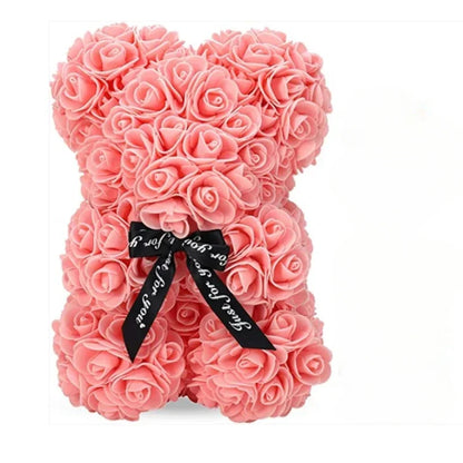 Ours en peluche à fleurs éternelles – Un magnifique cadeau pour toutes les occasions