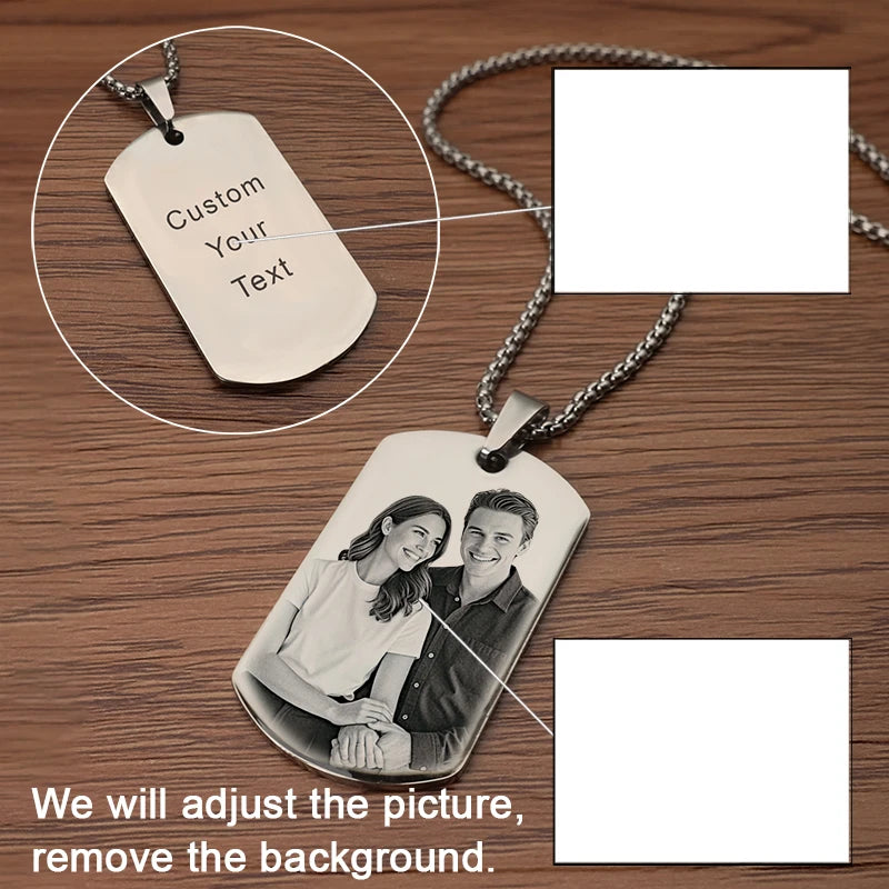 Personalized Pendant – Your Photo, Your Engraving • A Unique and Meaningful Gift