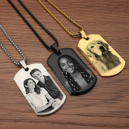 Personalized Pendant – Your Photo, Your Engraving • A Unique and Meaningful Gift