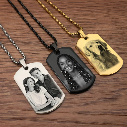 Personalized Pendant – Your Photo, Your Engraving • A Unique and Meaningful Gift